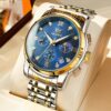 OLEVS 2858 Men Multifunctional Business Waterproof Quartz Watch