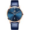 OLEVS 5869 Men Business Waterproof Genuine Leather Strap Quartz Watch