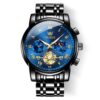 OLEVS 2859 Men Multifunctional Luminous Waterproof Quartz Watch