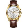 OLEVS 2872 Men Three Eyes Six Needles Chronograph Waterproof Quartz Watch
