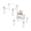 2pcs YX041 Acrylic Transparent Cosmetics Jewelry Display Stand