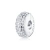 S925 Sterling Silver Pendant Simple Texture Positioning Buckle Beads DIY Bracelet Necklace Accessories