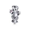 S925 Sterling Silver Pendant Cherry Blossom Branch Beads DIY Bracelet Necklace Accessories