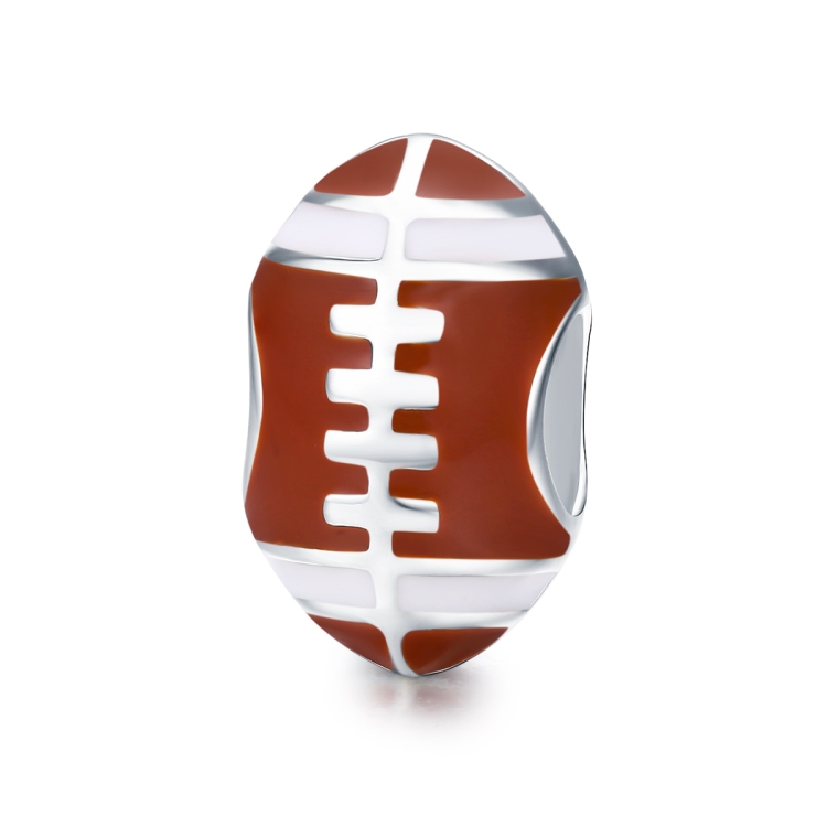 S925 Sterling Silver DIY Rugby Ball Accessories