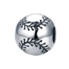 S925 Sterling Silver Pendant Baseball Passion Beads DIY Bracelet Necklace Accessories