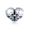 S925 Sterling Silver Skull Bones Beads DIY Bracelet Necklace Accessories
