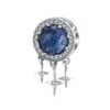 S925 Sterling Silver DIY String Accessories Blue Star Fringed Beads