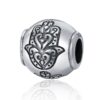 S925 Sterling Silver Fatima Hand Beads DIY Bracelet Necklace Accessories