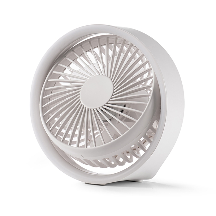 N601 180 Degree Rotating Type-C Desktop Fan with LED Ambience Light