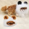 Lion Style Cute Pet Clothes for Regular Size Cats or Small Dogs with About 26cm Head Girth