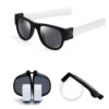 New Fashion Crimp Folding Mirror Pops Polarized Sunglasses Casual UV400 Protection Glasses for Men / Women