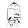 Birdcage Shape Ear Stud Earrings Bracelet Pendant Necklace Jewelry Display Storage Rack