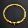 Hot Fashion Jewelry Simple 18k Yellow Gold Bracelet(Gold)