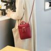 Ladies Simple Casual Shoulder Messenger Bag Small Change Mobile Phone Crossbody Bucket Bag