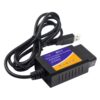 USB ELM327 OBDII Car Diagnostics Tool for Notebook / PC(Black)