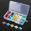 50 PCS 10A / 15A / 20A / 25A / 30A Blade Fuses Set for Car Vehicle
