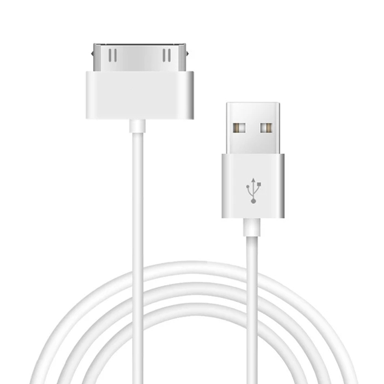 2m USB Double Sided Sync Data / Charging Cable For iPhone 4 & 4S / iPhone 3GS / 3G / iPad 3 / iPad 2 / iPad / iPod Touch(White)
