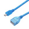 Mini 5-pin USB to USB 2.0 AF OTG Adapter Cable, Length: 22cm (Blue)