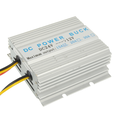DC 24V to 12V Car Power Step-down Transformer, Rated Output Current: 15A