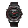 SANDA 774 Men Belt Watch Dual Display Multi Function Sports Electronic Watch Fashion Trend Leisure Waterproof Luminous Watch