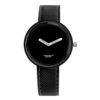 Simple Style Round Dial Matte Leather Strap Quartz Watch for Men / Women