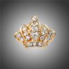 Mini Crown Shape Brooch For Woman