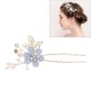 Fashion Flower Hair Combs Headdress Prom Bridal Wedding Hair Accessories Gold Leaves Hair Jewelry Hair Pins
