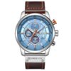 CURREN M8291 Chronograph Watches Casual Leather Watch for Men