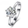 Woman CZ Crystal Wedding Engagement Finger Rings Super Shinning Cubic Zirconia Fine Jewelry