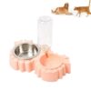 Pet Supplies Automatic Waterer Dog Cat Food Double Bowl