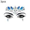 3 PCS  Forehead Green Masquerade Makeup Acrylic Face Sticker