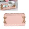 Rectangle Cute Bow Cake Dessert Small Plate Towel Dish Small Jewelry Storage Tray