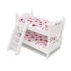 1:12 Mini House Toy Simulation Children Wooden Bunk Bed