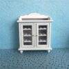 1:12 Mini House Toy Simulation Walnut Wine Cabinet