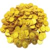 Children Pirate Treasure Toys Treasure Hunting Game Props Pirate gold Coin silver Coin copper Coin toys
