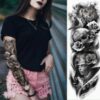 Large Arm Sleeve Waterproof Temporary Tattoo Sticker
