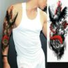 Large Arm Sleeve Waterproof Temporary Tattoo Sticker