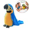 Plush Toy Parrots Recording Talking Parrots Will Twist the Fan Wings Children Toys