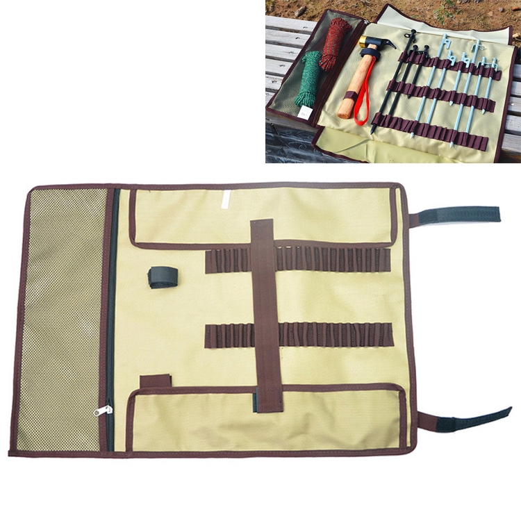Large Outdoor Camping Ground Nail Storage Bag Tent Hammer Toolkit Bag