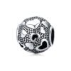 Vintage Love Beaded Sterling Silver S925 Round Beads DIY Bracelet Jewelry Accessories