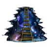 3D Wall Stickers Universe Planet Single-plank Bridge Floor Stickers