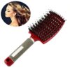 Hair Scalp Massage Comb Hairbrush Bristle Nylon Women Curly Detangle Hair Brush for Salon Hairdressing Styling Tool