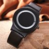 Couples Watch Harajuku Style Clock Candy Color PU Leather Strap Quartz Wrist Watches For Unisex Women Men