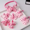 7 PCS/Set Children Accessories Hairband Baby Girls Lovely Bow Headwear Hair Clip