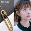 10 PCS New Fashion Exquisite Jewelry Hair Clip Metal Pin Shape Hair Ornaments Decorated Frog Clip