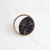 2 PCS Cartoon Constellation Moon Bottle Brooch White Black Enamel Pins Button Coat Jacket Collar Pin Badge