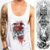 Large Arm Sleeve Waterproof Temporary Tattoo Sticker