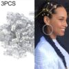 3 PCS Dreadlocks Aluminum Rice Beads Hair Accessories