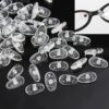 10 Pairs Silicone Screw-type Plastic Coated Non-slip Nose Pad Glasses Frame Accessories