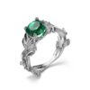 Crystal Vine Leaf Design Engagement Ring Fashion For Women Jewelry